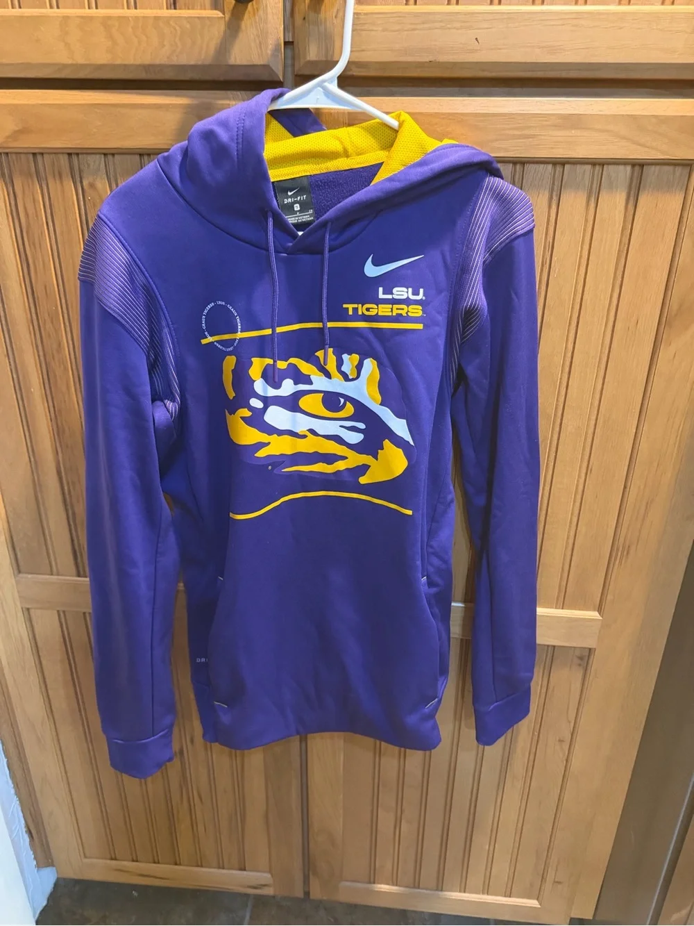 Nike Purple and Gold Dri-FIT Hooded Sweatshirt